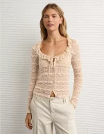 AE Ruffle Neck T-Shirt