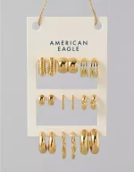 AEO Hoop Earrings 9-Pack