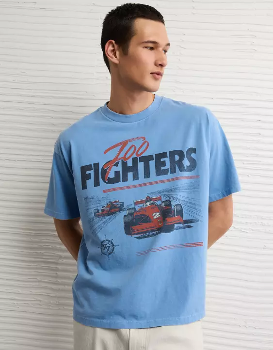 AE Boxy Foo Fighters Graphic T-Shirt - Image 7