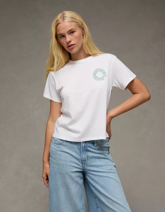 AE Ex-Boyfriend Holiday Graphic T-Shirt - Image 5