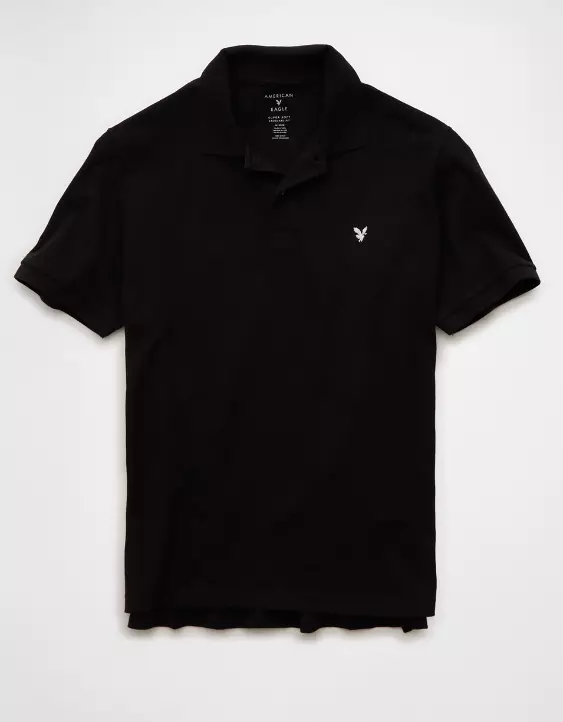 AE Stretch Pique Tipped Polo Shirt - Image 3