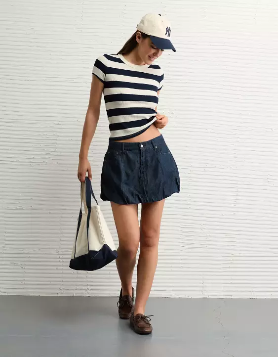 AE Waffle Hey Baby Tee - Image 6