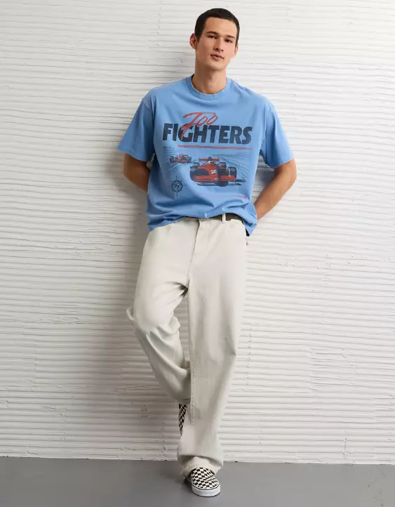 AE Boxy Foo Fighters Graphic T-Shirt - Image 5