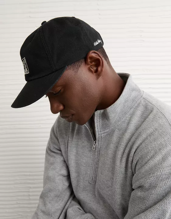 AE Embroidered Keith Haring Dad Baseball Hat - Image 2