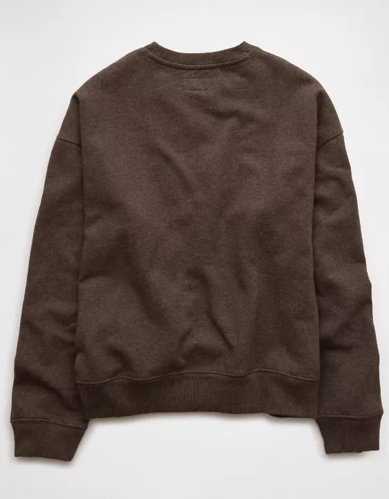 AE London Velvet Graphic Crew Neck Sweatshirt - Image 4