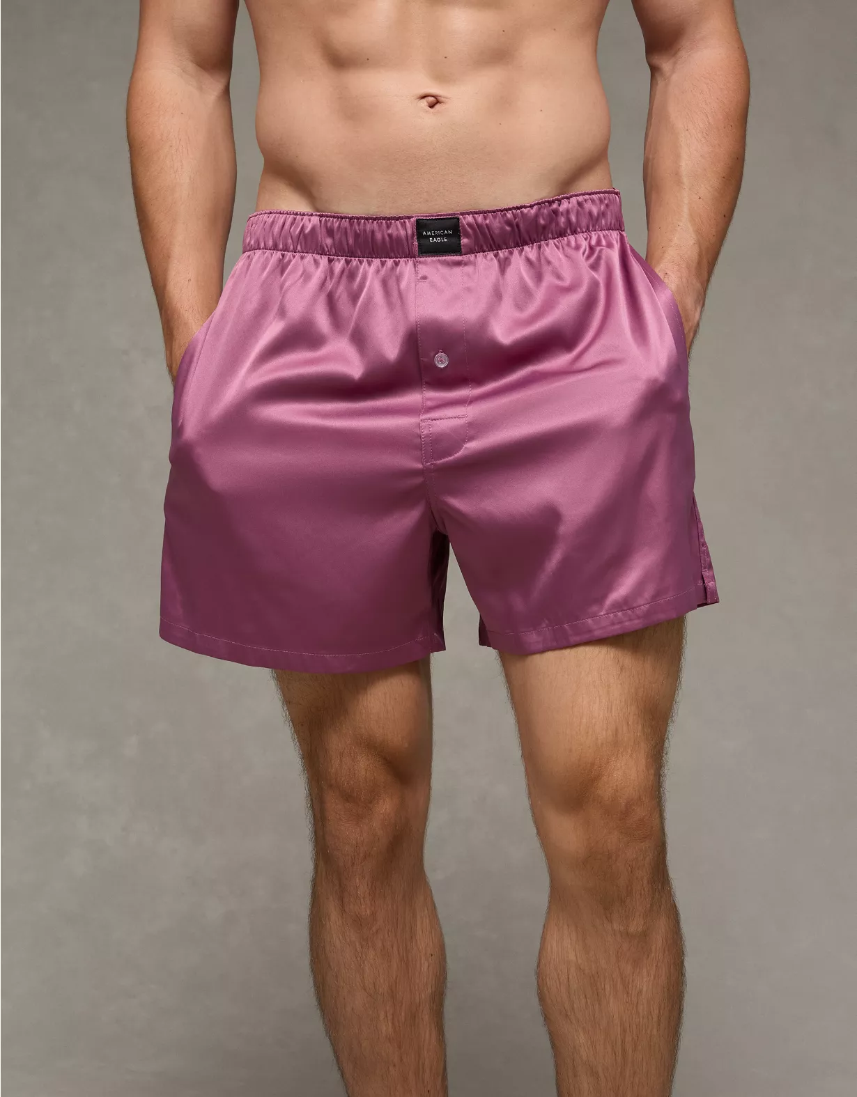 AEO Men's Satin Pocket Boxer Short