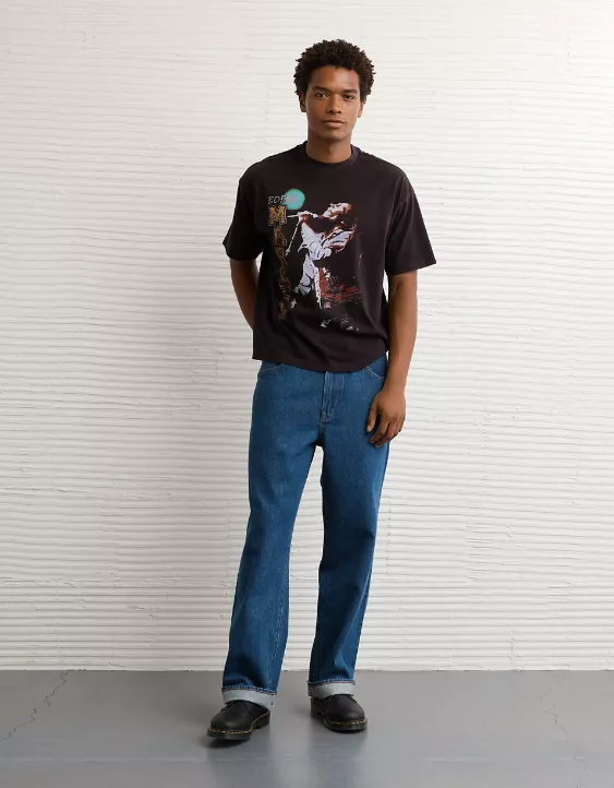 AE Boxy Bob Marley Graphic T-Shirt - Image 5