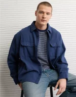 AE Boxy Flannel Shirt