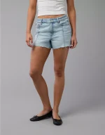 AE Strigid Super High-Waisted Relaxed Denim Short