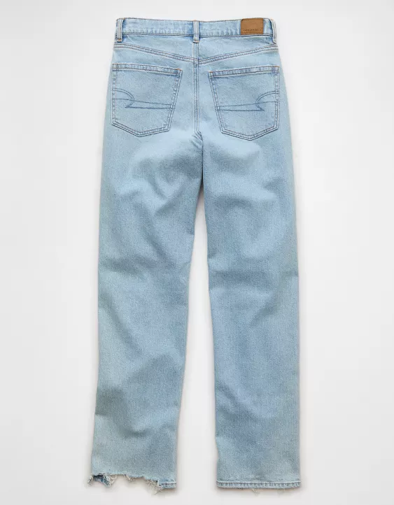 AE Strigid Ripped Super High-Waisted Baggy Straight Jean - Image 4