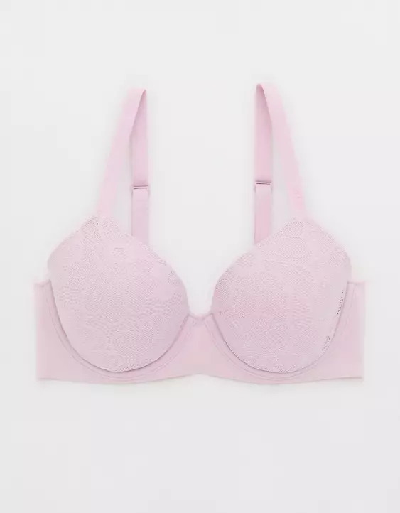 SMOOTHEZ Lace Full Coverage Lightly Lined Bra - Image 3