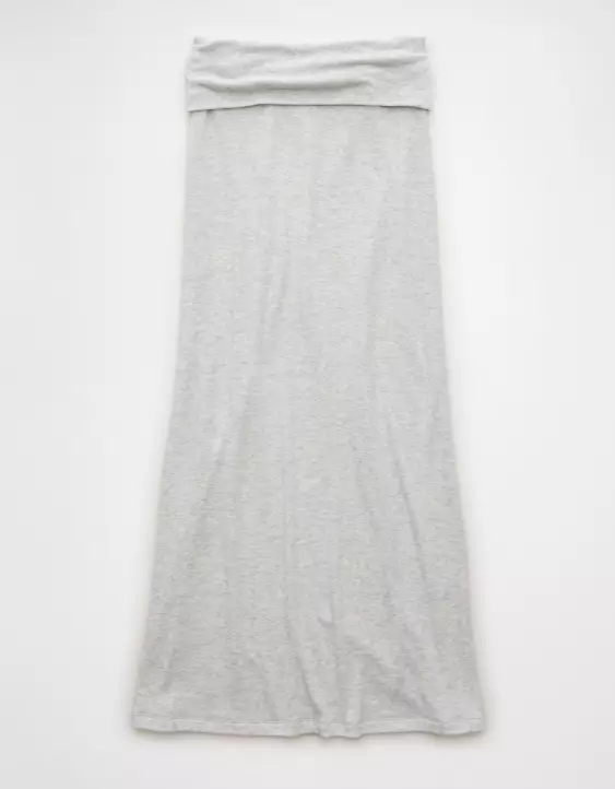 AE Cozy High-Waisted Foldover Maxi Skirt - Image 4