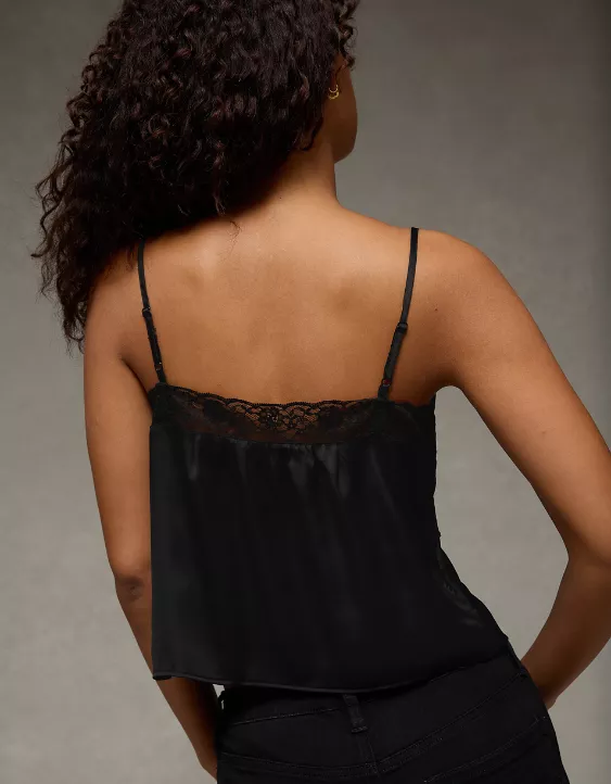 AE Pintuck Satin Cami Top - Image 3