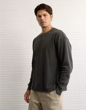 AE Boxy Washed Thermal Shirt