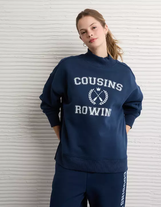 AE x The Summer I Turned Pretty Mock Neck Sweatshirt - Image 7